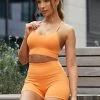 Gym King Sculpt Seamless Bra - Papaya Orange -Fit Wear Shop sculptorange2