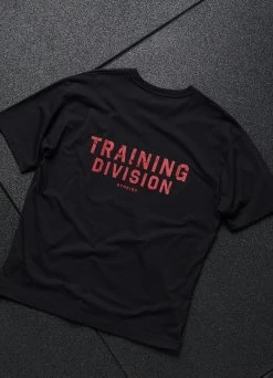 Gym King Training Division Tee - Black/Red -Fit Wear Shop td tee5