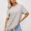 Gym King Shadow Boyfriend Tee - Dove Grey -Fit Wear Shop tee 880a6575 82ed 4a2f 83dd b12a4b4430a3