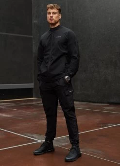 Gym King Utility Woven Bomber - Black -Fit Wear Shop utility web black bomber