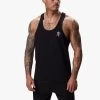 Gym King Stringer Jersey Vest - Black -Fit Wear Shop vest11