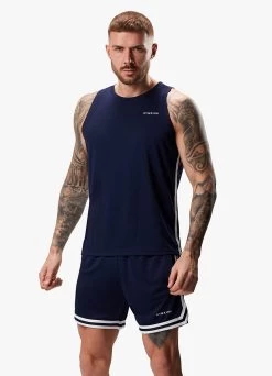 Gym King Higher State Vest - Navy -Fit Wear Shop vest 9784718c 4f79 4cb5 8d4a 8d2e3215513c