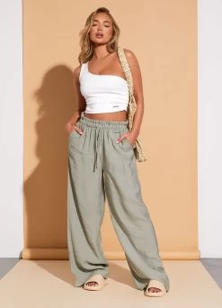 Gym King Asymmetric Crop - White 23 Gym King Asymmetric Crop - White -Fit Wear Shop woven white